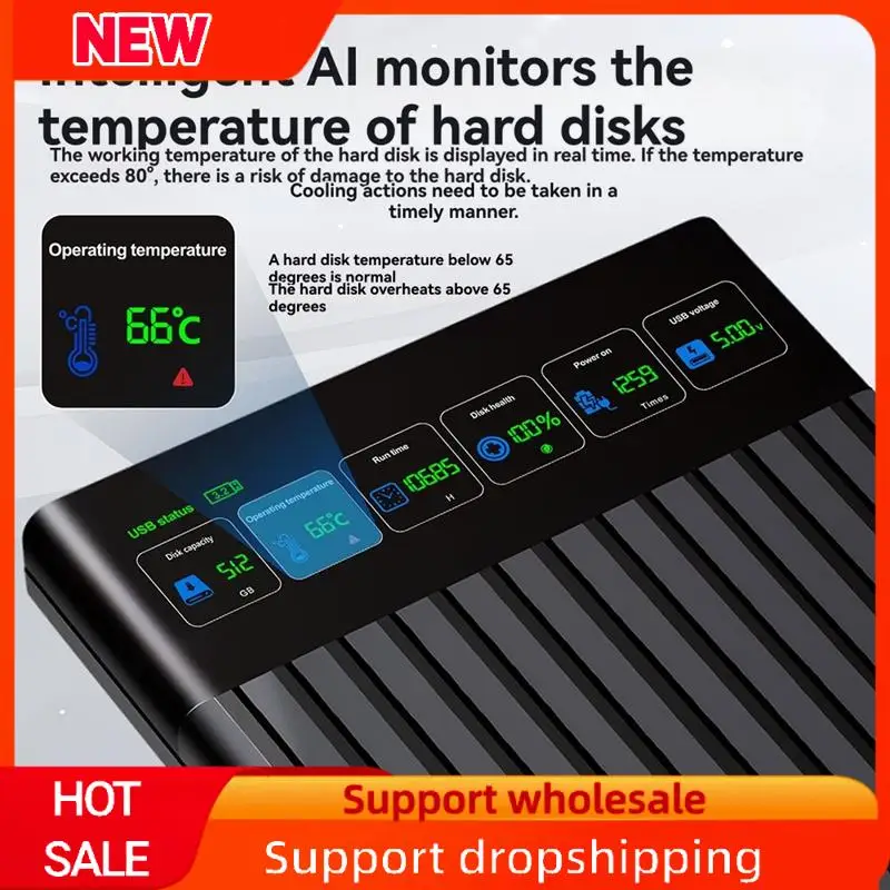 Superb 512GB 6Gbps 2.5 Inch SATA To Type-C Hard Drive Chassis Adapter With Intelligent Digital Display For PC Laptop External HD
Superb 512GB 6Gbps 2.5 Inch SATA To Type-C Hard Drive Chassis Adapter With Intelligent Digital Display For PC Laptop External HD