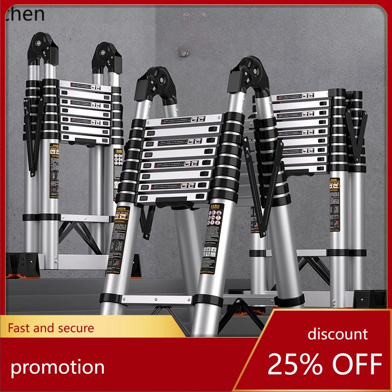 HXL Aluminum Alloy A-Frame Ladder Telescopic Folding Multi-Functional Thickened Lifting Stair Ladder
HXL Aluminum Alloy A-Frame Ladder Telescopic Folding Multi-Functional Thickened Lifting Stair Ladder
