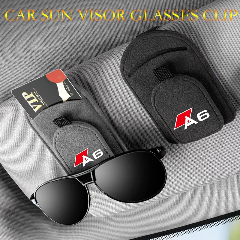 Magnetic car sun visor suede glasses frame clip for Audi A6 interior accessories
Magnetic car sun visor suede glasses frame clip for Audi A6 interior accessories
