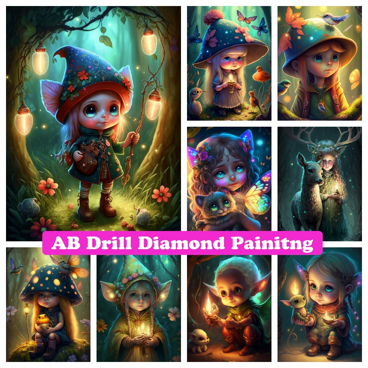 Cartoon Elf Girl DIY AB Diamond Painting Mosaic Embroidery Cute Fantasy Fairy Cross Stitch Handmade Craft Rhinestones Home Decor
Cartoon Elf Girl DIY AB Diamond Painting Mosaic Embroidery Cute Fantasy Fairy Cross Stitch Handmade Craft Rhinestones Home Decor
