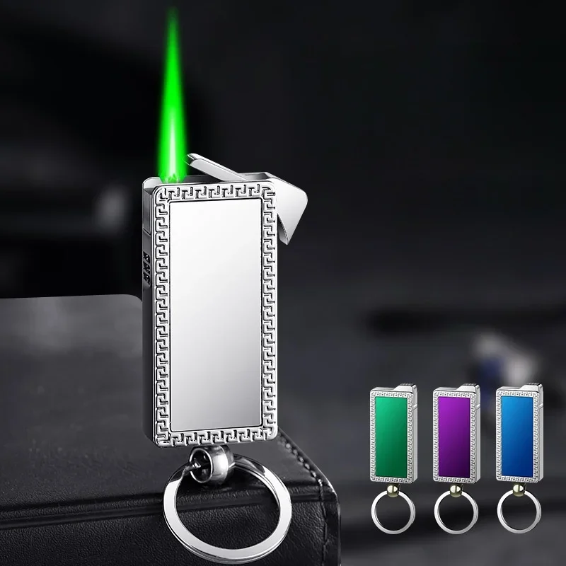 Windproof keychain lighter, outdoor portable mirror, multifunctional metal spray green flame butane inflatable lighter gifts new
Windproof keychain lighter, outdoor portable mirror, multifunctional metal spray green flame butane inflatable lighter gifts new