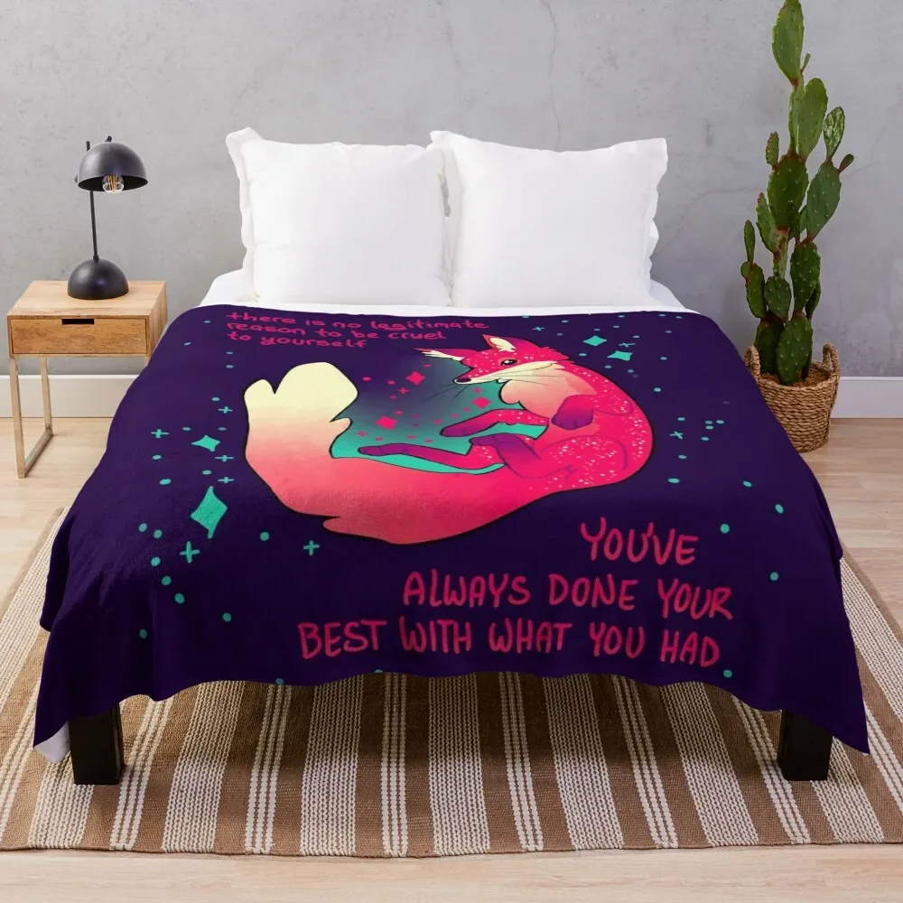 There is no legitimate reason to be cruel to yourself Space Fox Throw Blanket Luxurious Soft Fuzzy Blanket for Sofa Bed
There is no legitimate reason to be cruel to yourself Space Fox Throw Blanket Luxurious Soft Fuzzy Blanket for Sofa Bed