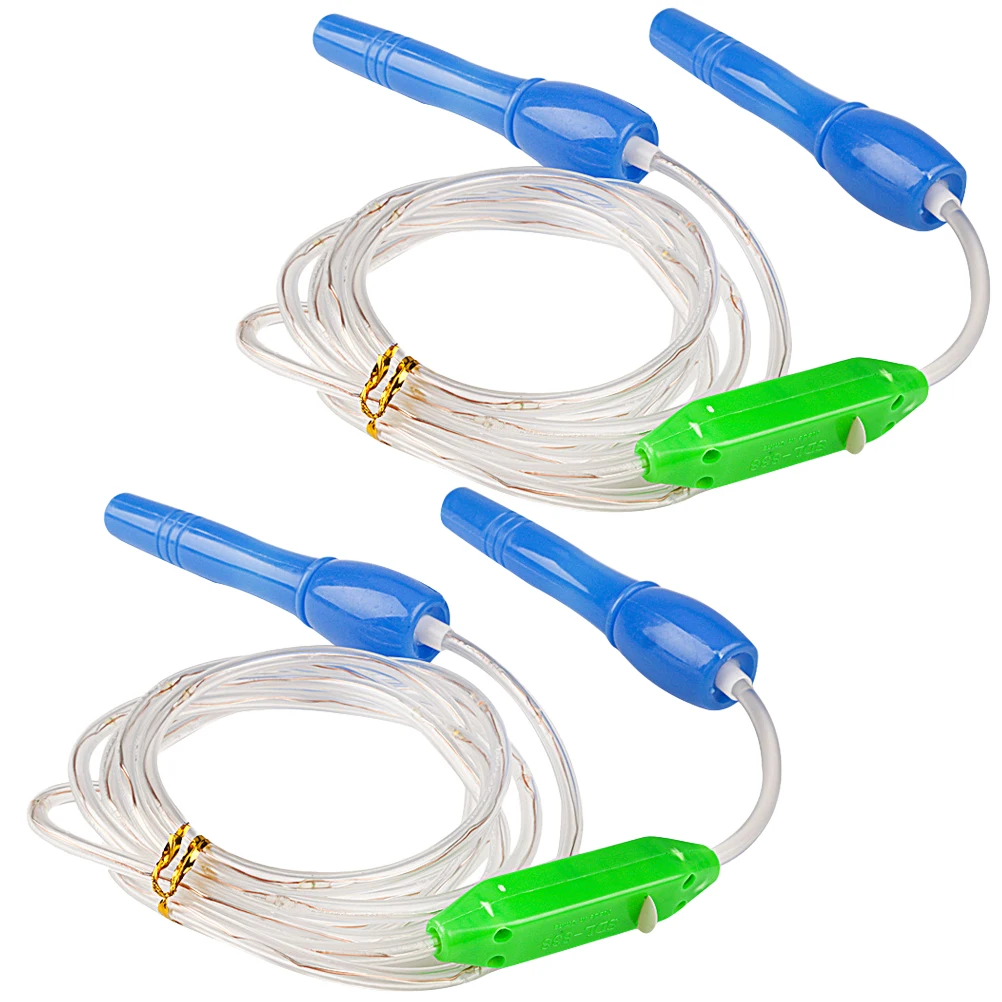 2pcs LED Light-up Jump Ropes Flashing Glow Rope Fitness Skipping Rope for Kids Girls Boys Gym Sports Gifts Fun Toys
2pcs LED Light-up Jump Ropes Flashing Glow Rope Fitness Skipping Rope for Kids Girls Boys Gym Sports Gifts Fun Toys