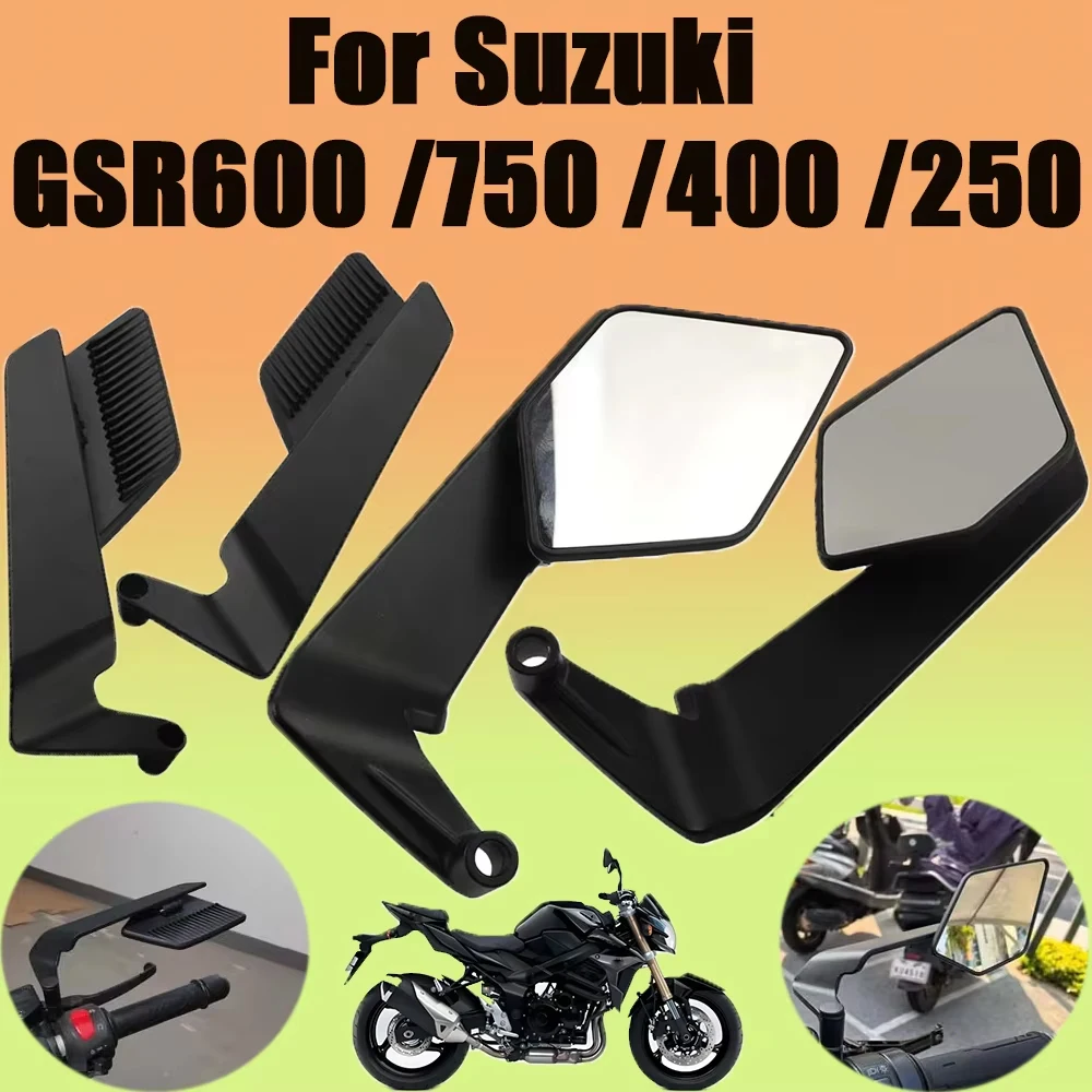Rearview Mirrors Stealth Winglets Mirrors Rotate Side Mirror Accessories For Suzuki GSR 600 750 400 GSR600 GSR750 GSR400 GSR250
Rearview Mirrors Stealth Winglets Mirrors Rotate Side Mirror Accessories For Suzuki GSR 600 750 400 GSR600 GSR750 GSR400 GSR250