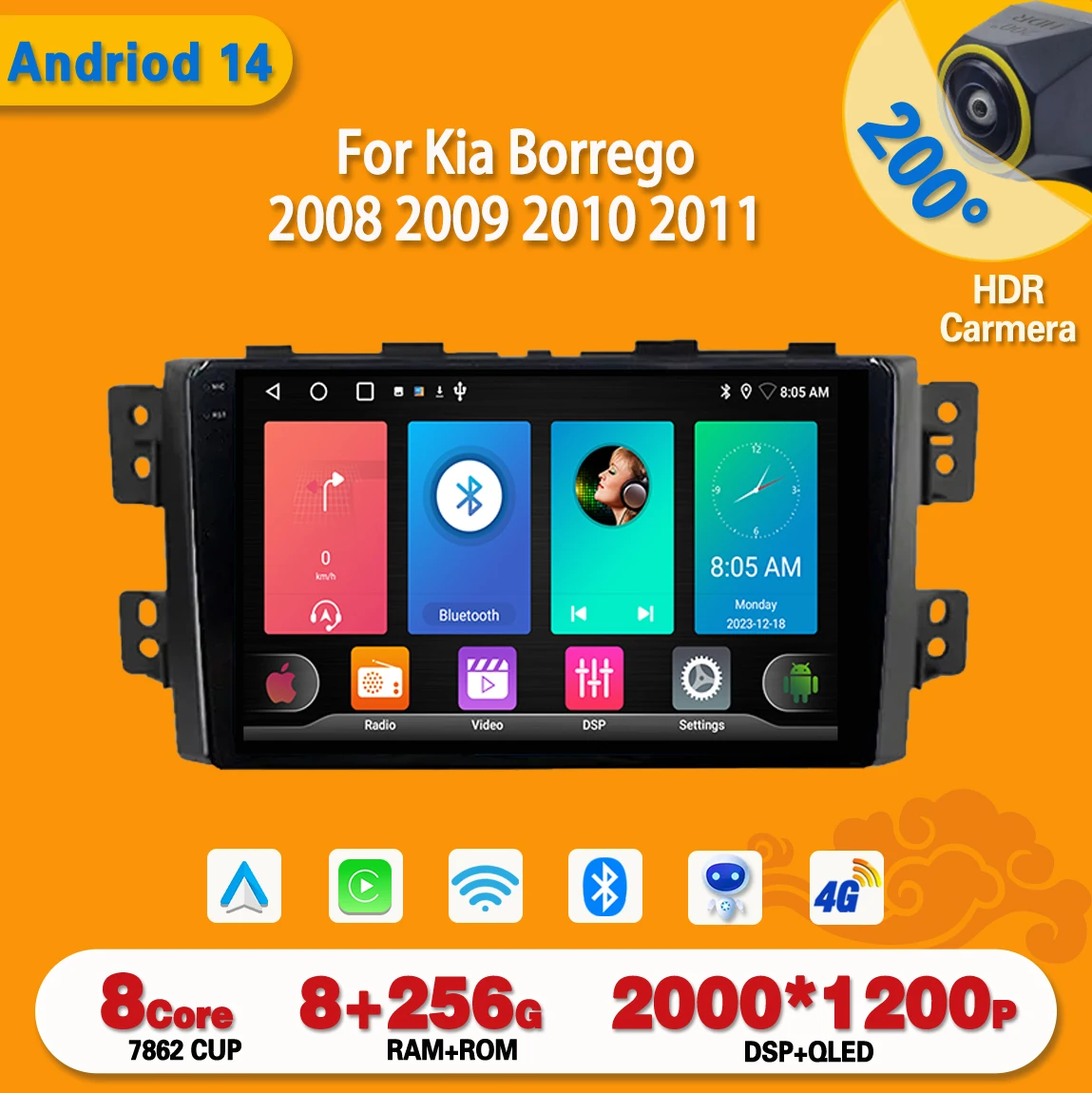 Car Radio Carplay Android For Kia Borrego 2008 2009 2010 2011 Multimedia Video Player Touch Screen Navigation GPS Auto Stereo
Car Radio Carplay Android For Kia Borrego 2008 2009 2010 2011 Multimedia Video Player Touch Screen Navigation GPS Auto Stereo