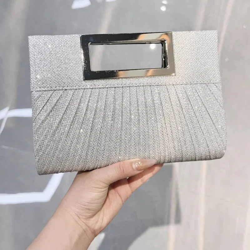 Fashionable Pleated Ladies' Banquet, Ball And Dinner Clutch, Chain Crossbody Bag
Fashionable Pleated Ladies' Banquet, Ball And Dinner Clutch, Chain Crossbody Bag