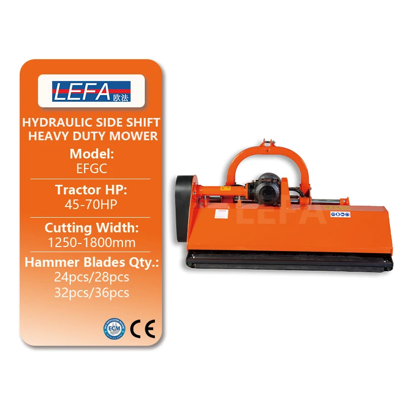 Lefa Hydraulic 3 Point Heavy Flail Hammer Efgc Mower Mulcher for Tractor With Pto Shaft
Lefa Hydraulic 3 Point Heavy Flail Hammer Efgc Mower Mulcher for Tractor With Pto Shaft