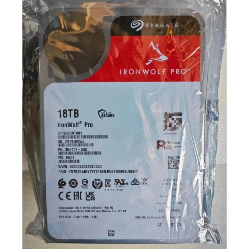 Жесткий диск Seagate 18T Cool Wolf NAS, ST18000NT001, новый вертикальный механический жесткий диск 3,5 дюйма SATA 3,0 интерфейс 7200 об/мин 256 м
Жесткий диск Seagate 18T Cool Wolf NAS, ST18000NT001, новый вертикальный механический жесткий диск 3,5 дюйма SATA 3,0 интерфейс 7200 об/мин 256 м