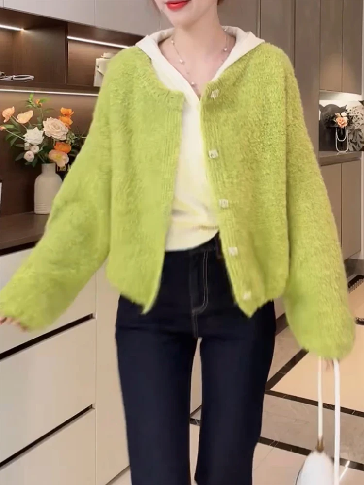 Laid-ba Sle Knitted Sweater Faionable White-enhancing een Color Korean Trendy plus Size Autumn New Arrival Women's Ca...
Laid-ba Sle Knitted Sweater Faionable White-enhancing een Color Korean Trendy plus Size Autumn New Arrival Women's Ca...