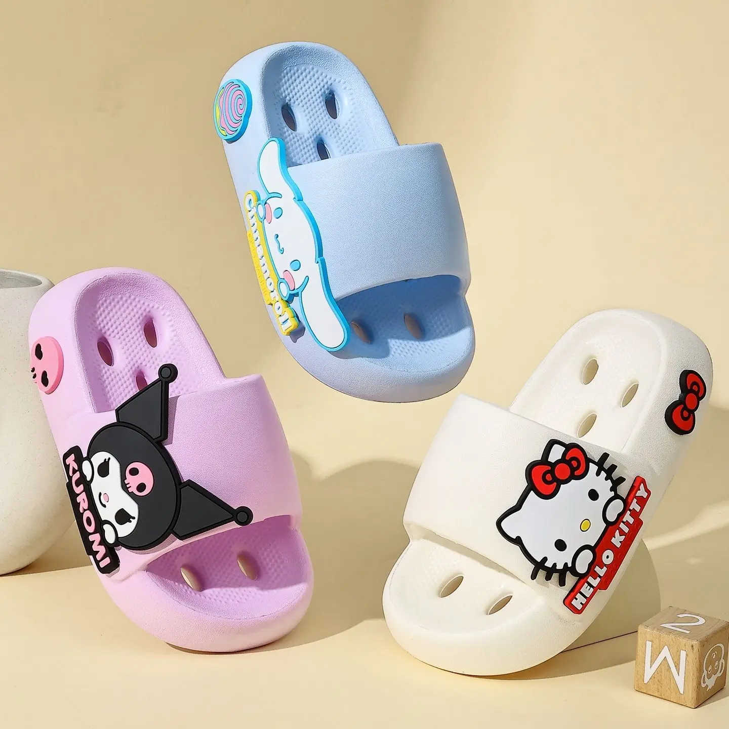 Comfort Women Kids Sanrio Platform Slides, Adorable 3D Cartoon Character Design, One-Piece Eva Super-Soft Non-Slip Casual Summer
Comfort Women Kids Sanrio Platform Slides, Adorable 3D Cartoon Character Design, One-Piece Eva Super-Soft Non-Slip Casual Summer