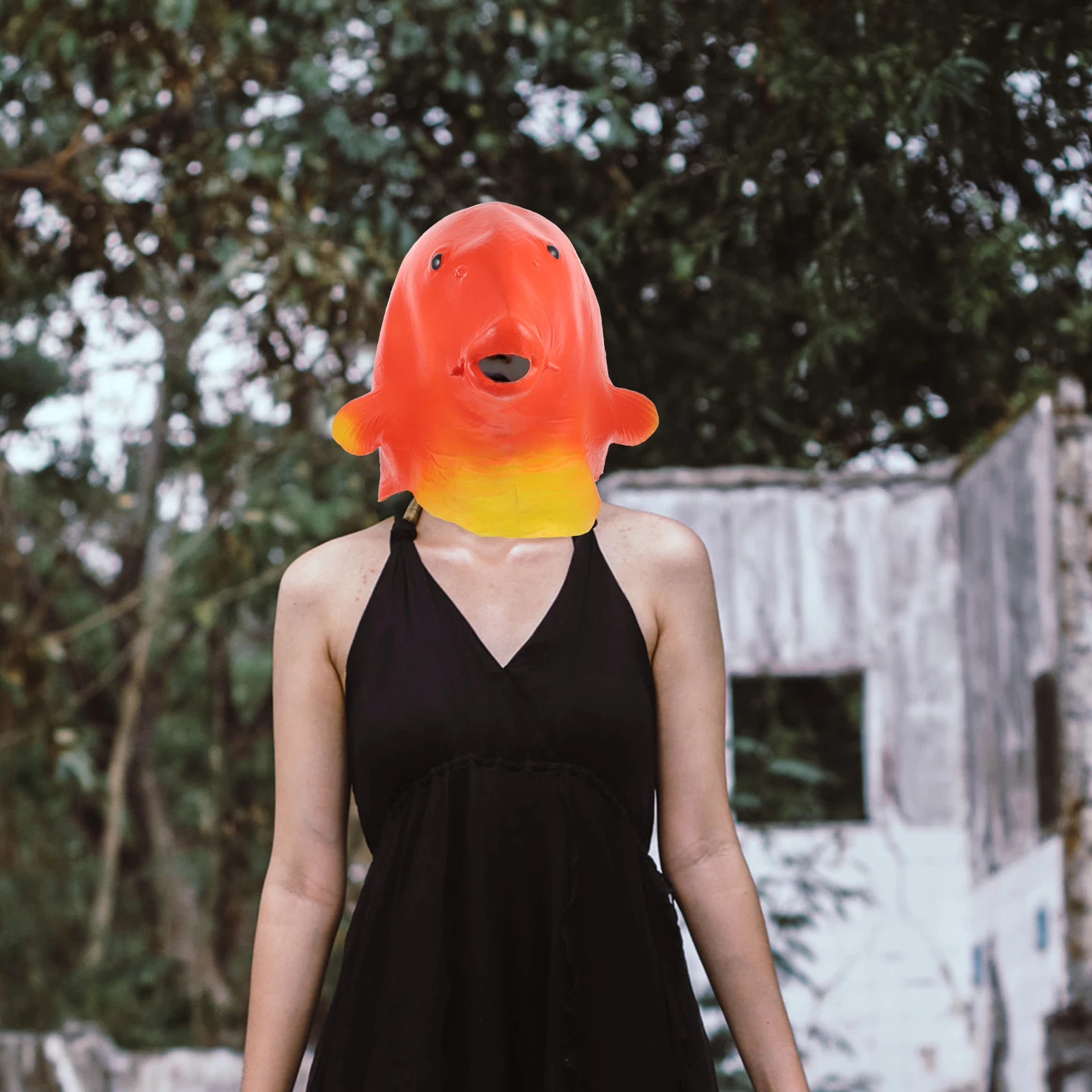Black Goldfish Headgear Realistic Carp Mask for Halloween Cosplay Masquerade Theme Festivals Latex Headpcs
Black Goldfish Headgear Realistic Carp Mask for Halloween Cosplay Masquerade Theme Festivals Latex Headpcs