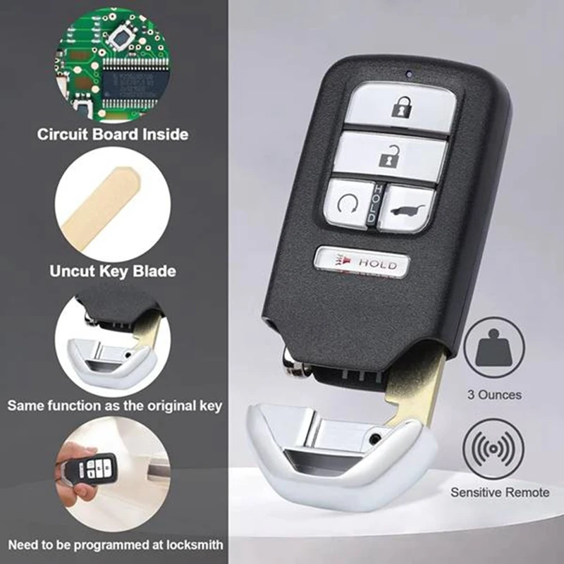 Car Remote Key 433Mhz ID47 Chip KR5V2X For Honda Civic 2018-2021 CRV 2017-2022 Pilot 2016-2021 Car Key
Car Remote Key 433Mhz ID47 Chip KR5V2X For Honda Civic 2018-2021 CRV 2017-2022 Pilot 2016-2021 Car Key