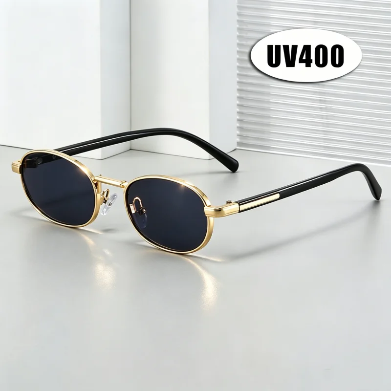 Metal Oval-Frame Sunglasses Unisex Luxury Old-School Style UV400 Shades Eyewear Classic and Trendy Outdoor Travel Eyewear
Metal Oval-Frame Sunglasses Unisex Luxury Old-School Style UV400 Shades Eyewear Classic and Trendy Outdoor Travel Eyewear