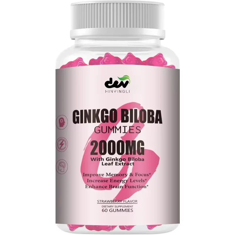 Ginkgo gummies - Ginkgo supplements, used to support brain health, supplement energy, adult, vegetarian, non GMO, 60 capsules
Ginkgo gummies - Ginkgo supplements, used to support brain health, supplement energy, adult, vegetarian, non GMO, 60 capsules