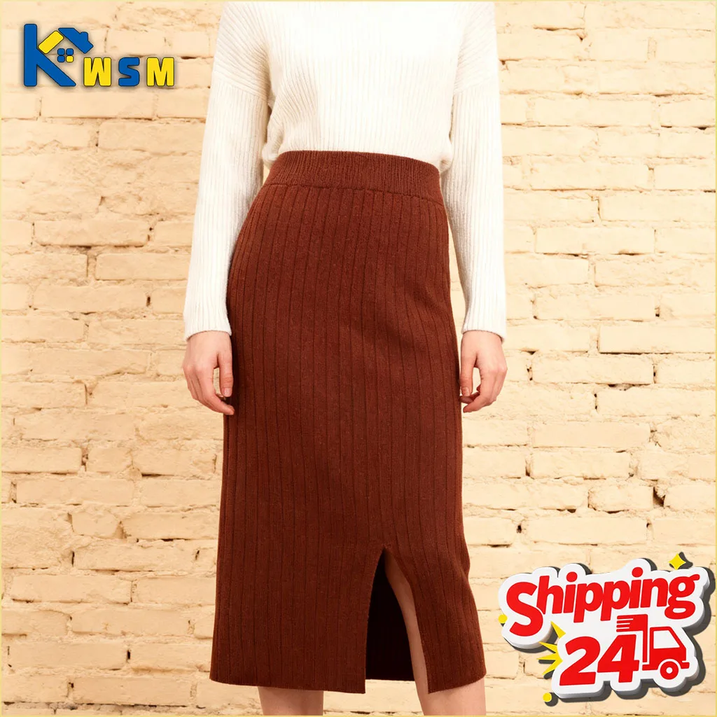 Элегантная вязаная юбка-миди для женщин, зимняя облегающая юбка-карандаш с высокой талией, длинное офисное повседневное платье с разрезом и карманами
Элегантная вязаная юбка-миди для женщин, зимняя облегающая юбка-карандаш с высокой талией, длинное офисное повседневное платье с разрезом и карманами