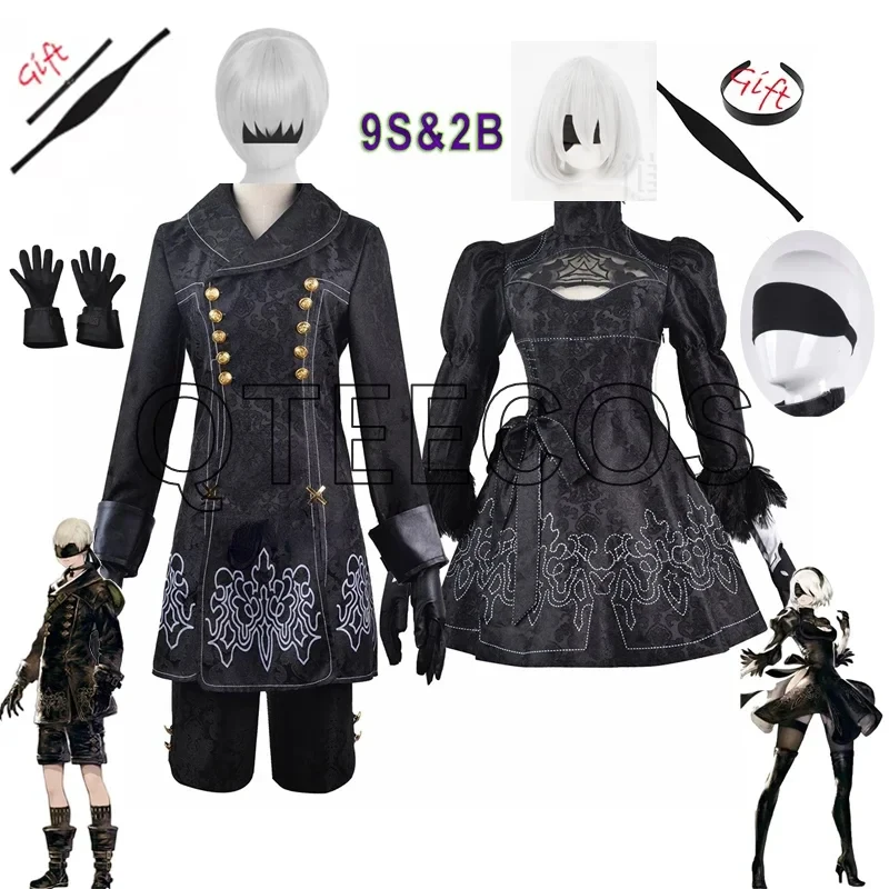 Anime Nier Automata Cosplay Costume 9S Yorha 2B Suit Women Men Outfit Wig Disguise Halloween Plus Size Fancy Party Blackx,3;b'2.
Anime Nier Automata Cosplay Costume 9S Yorha 2B Suit Women Men Outfit Wig Disguise Halloween Plus Size Fancy Party Blackx,3;b'2.