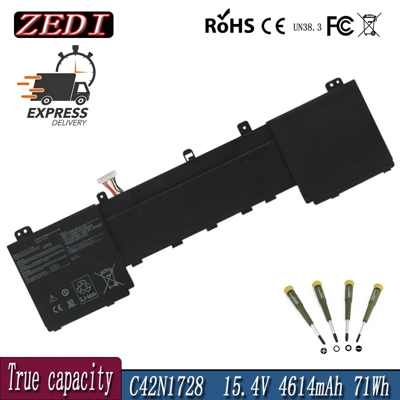 ZEDI C42N1728 Аккумулятор для ноутбука ASUS Zenbook Pro 15 UX550GE UX550GEX UX550GD UX550GDX UX580G UX580GD UX580GDX UX580GE
ZEDI C42N1728 Аккумулятор для ноутбука ASUS Zenbook Pro 15 UX550GE UX550GEX UX550GD UX550GDX UX580G UX580GD UX580GDX UX580GE