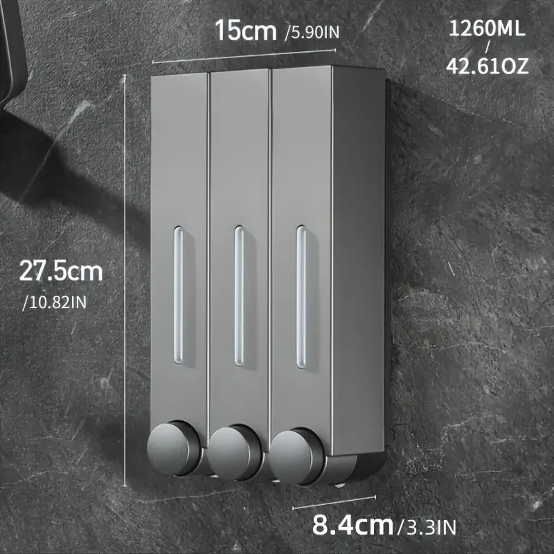 Soap Dispenser Bottle Press-free Punching Wall-mounted Hanging Wall Hand Sanitizer Hotel Guesthouse Shampoo Shower Gel Box
Soap Dispenser Bottle Press-free Punching Wall-mounted Hanging Wall Hand Sanitizer Hotel Guesthouse Shampoo Shower Gel Box