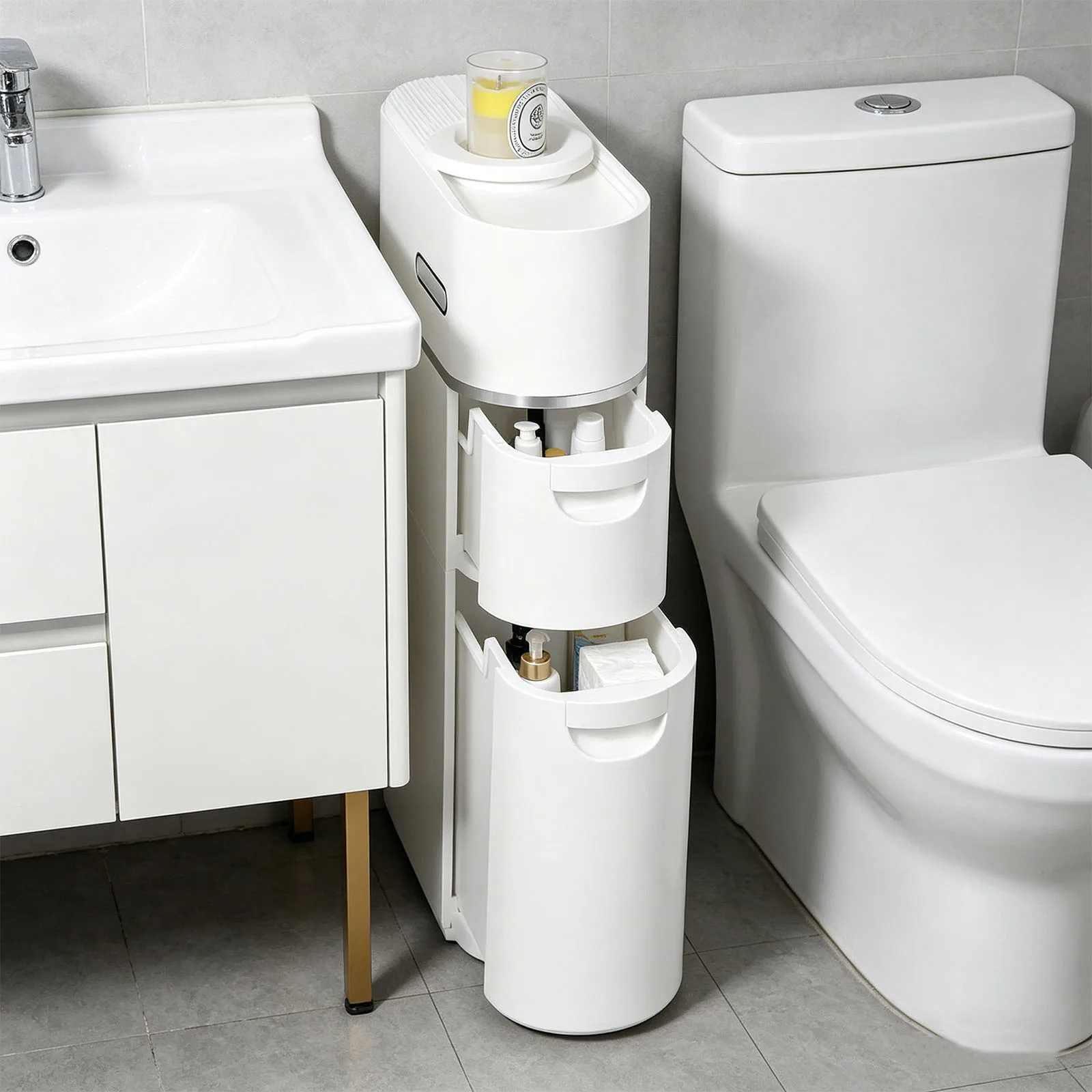Tiers Narrow Storage Cabinet Waterproof Plastic Storage Cabinet Large Capacity Slim Bathroom Storage Cabinet Bedroom Accessories
Tiers Narrow Storage Cabinet Waterproof Plastic Storage Cabinet Large Capacity Slim Bathroom Storage Cabinet Bedroom Accessories