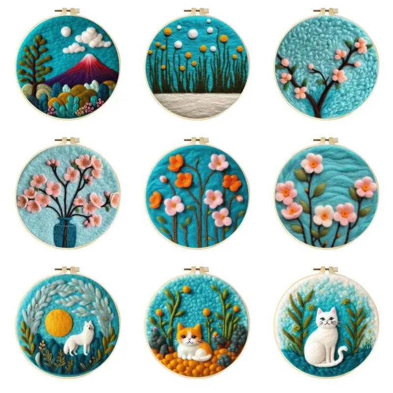 White Cat Needle Felt Starter Kits For Adults Diy Wool Felting Painting Beginners Kit Embroidery Frame Wool Needlework Crafts
White Cat Needle Felt Starter Kits For Adults Diy Wool Felting Painting Beginners Kit Embroidery Frame Wool Needlework Crafts