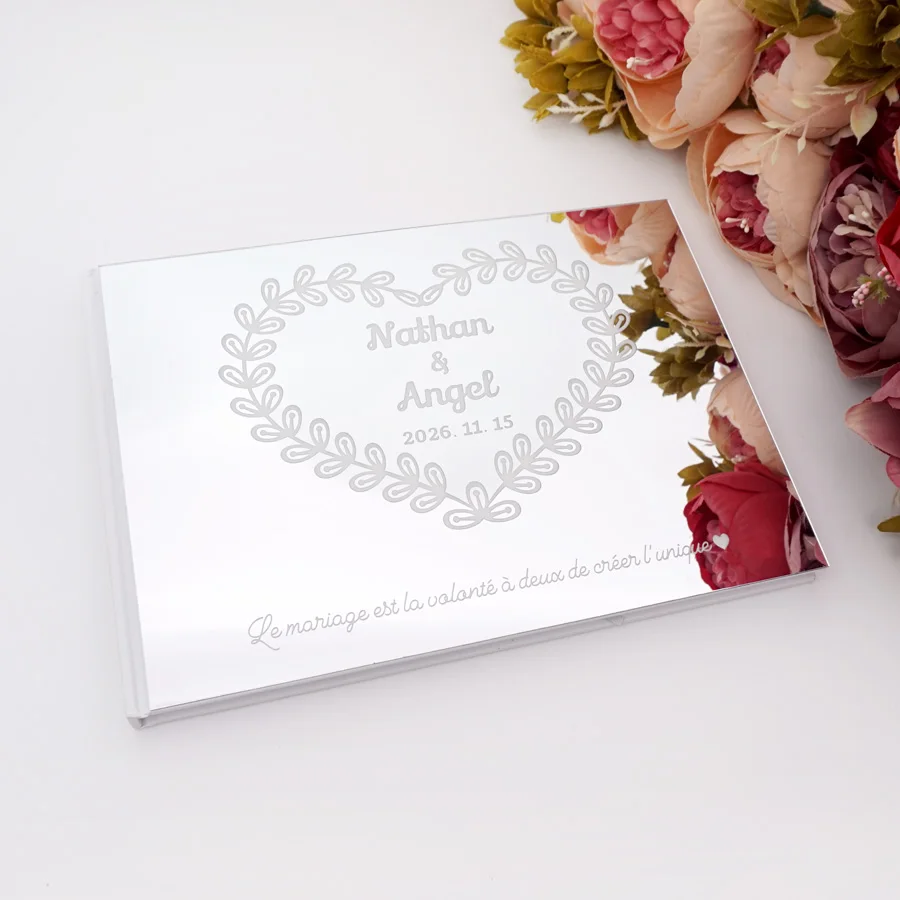 Personalized Custom Acrylic Mirror Cover Horizontal Wedding Signature Guestbook Engagement Memorial Gifts Party Favors
Personalized Custom Acrylic Mirror Cover Horizontal Wedding Signature Guestbook Engagement Memorial Gifts Party Favors