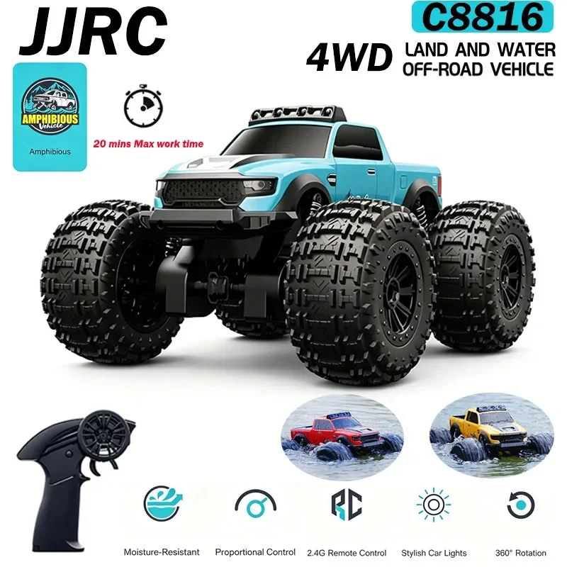 JJRC 4WD Remote Control Car C8816 Land And Water Off-road Vehicle 360 ° Rotation With Night Light Outdoor Toy Children's Gift
JJRC 4WD Remote Control Car C8816 Land And Water Off-road Vehicle 360 ° Rotation With Night Light Outdoor Toy Children's Gift