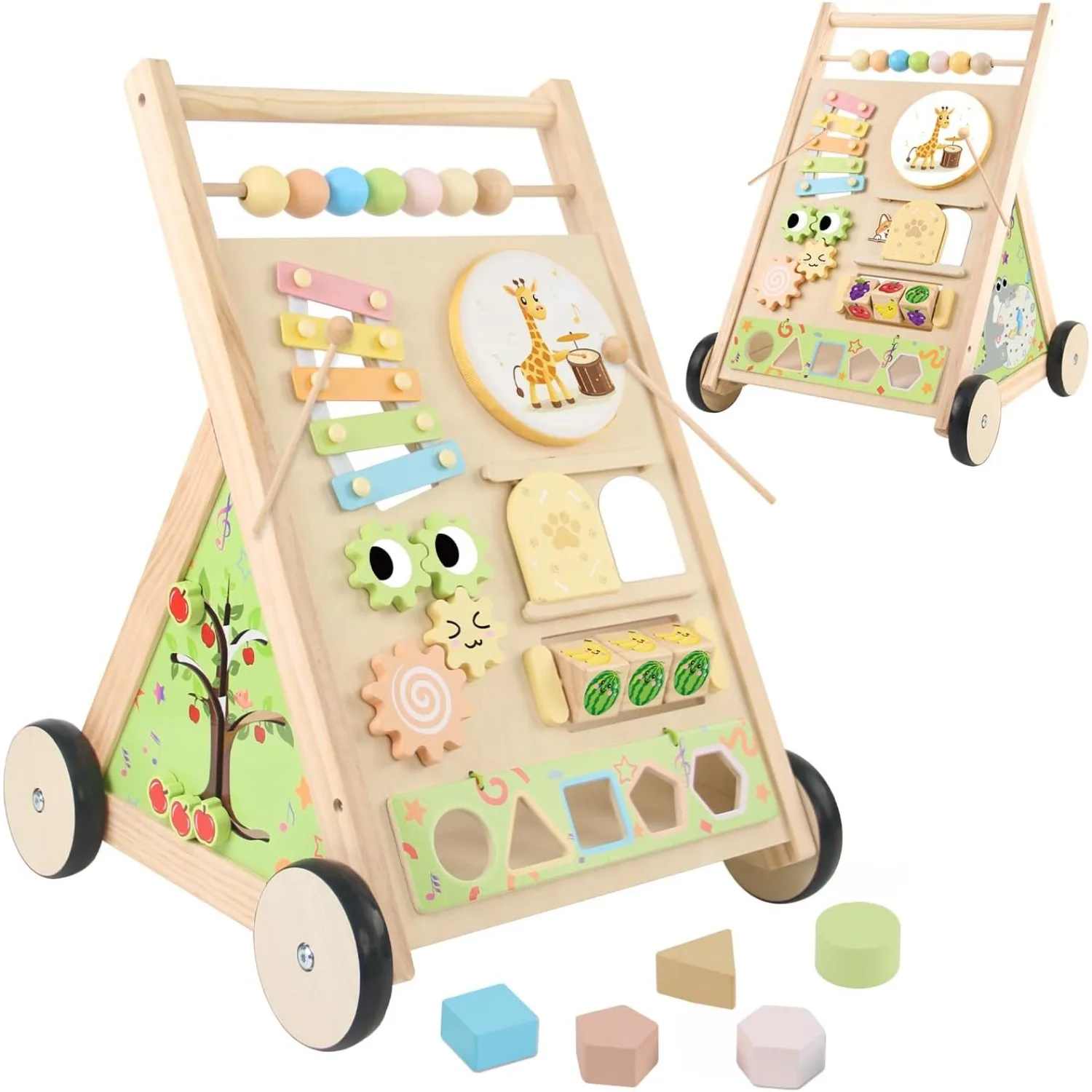 Wooden Baby Walker with Wheels Orff Instrument Baby Activity Center Learning Push Walker for Toddlers Percussion Toy Gift
Wooden Baby Walker with Wheels Orff Instrument Baby Activity Center Learning Push Walker for Toddlers Percussion Toy Gift