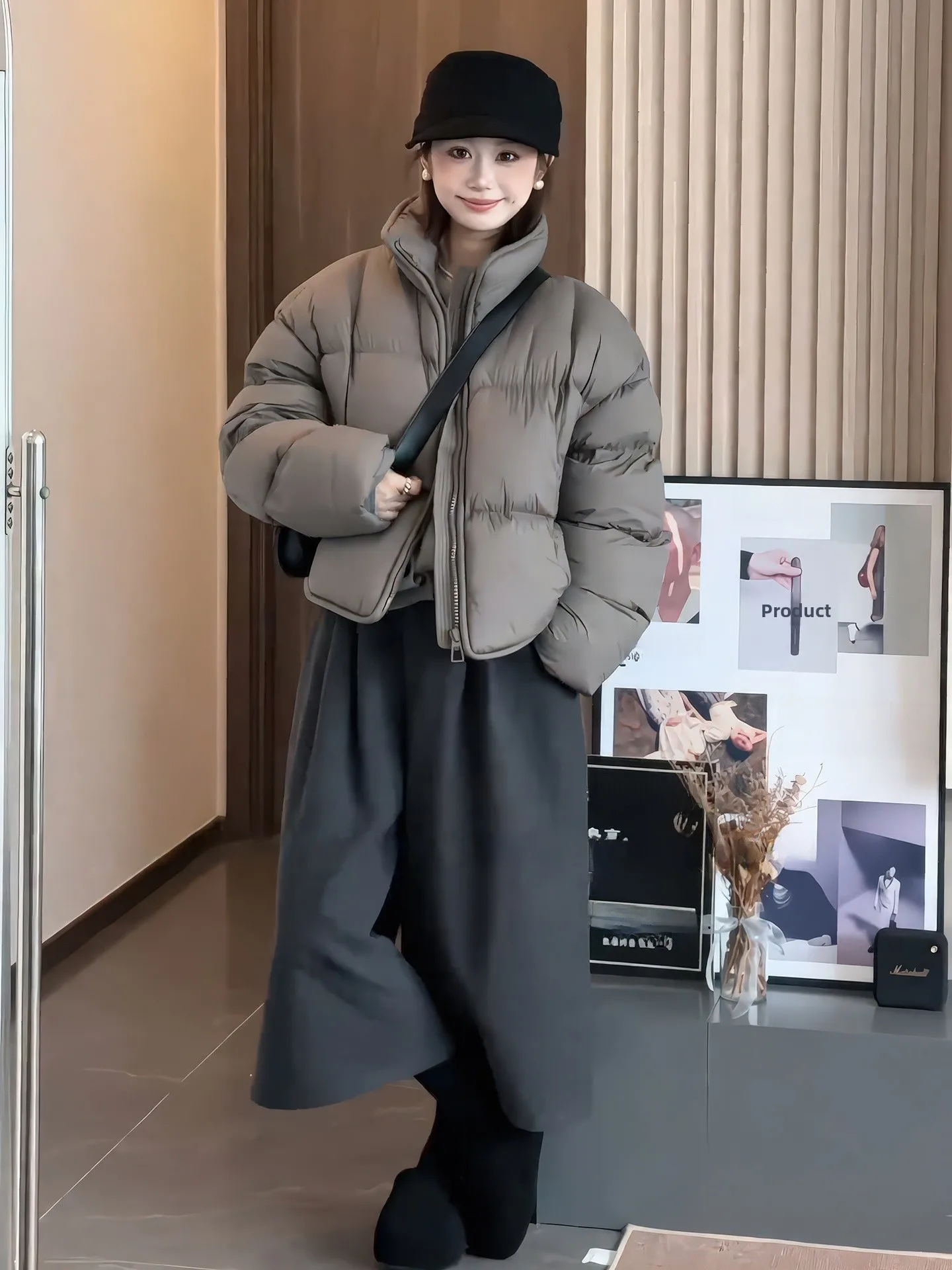 Женская теплая верхняя одежда с воротником-стойкой и воротником-стойкой, корейское свободное белое зимнее пальто на пуху
Женская теплая верхняя одежда с воротником-стойкой и воротником-стойкой, корейское свободное белое зимнее пальто на пуху