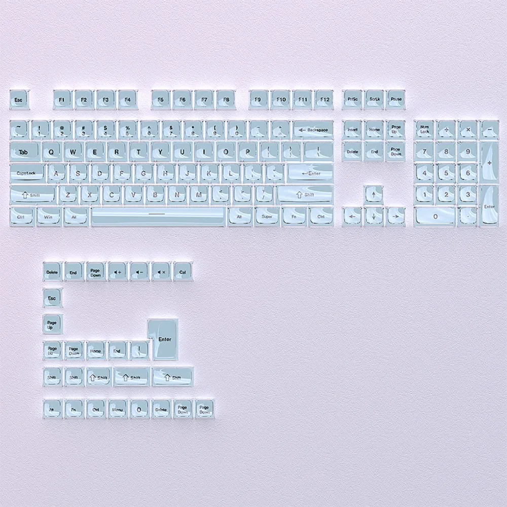 Jelly Texture Engraved Keycap Outer Layer Transparent Inner Layer Solid Color MDA Height 132 Keys for Mechanical Keyboard
Jelly Texture Engraved Keycap Outer Layer Transparent Inner Layer Solid Color MDA Height 132 Keys for Mechanical Keyboard