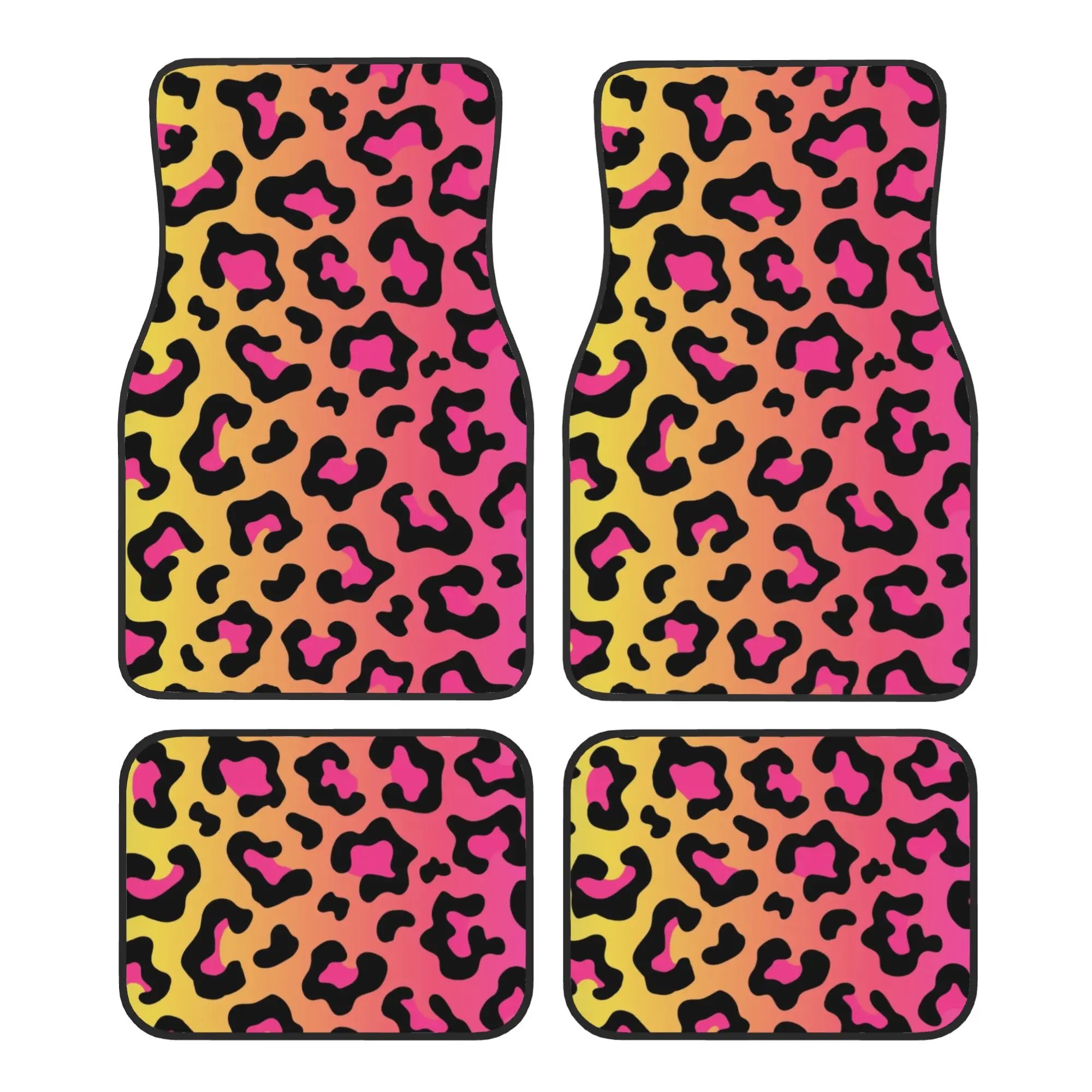 Crystal Velvet Car Floor Mats 4 Pcs Non-Slip Carpets Rugs Rainbow Leopard Print Universal Car Front Rear Carpets Foot Mats
Crystal Velvet Car Floor Mats 4 Pcs Non-Slip Carpets Rugs Rainbow Leopard Print Universal Car Front Rear Carpets Foot Mats
