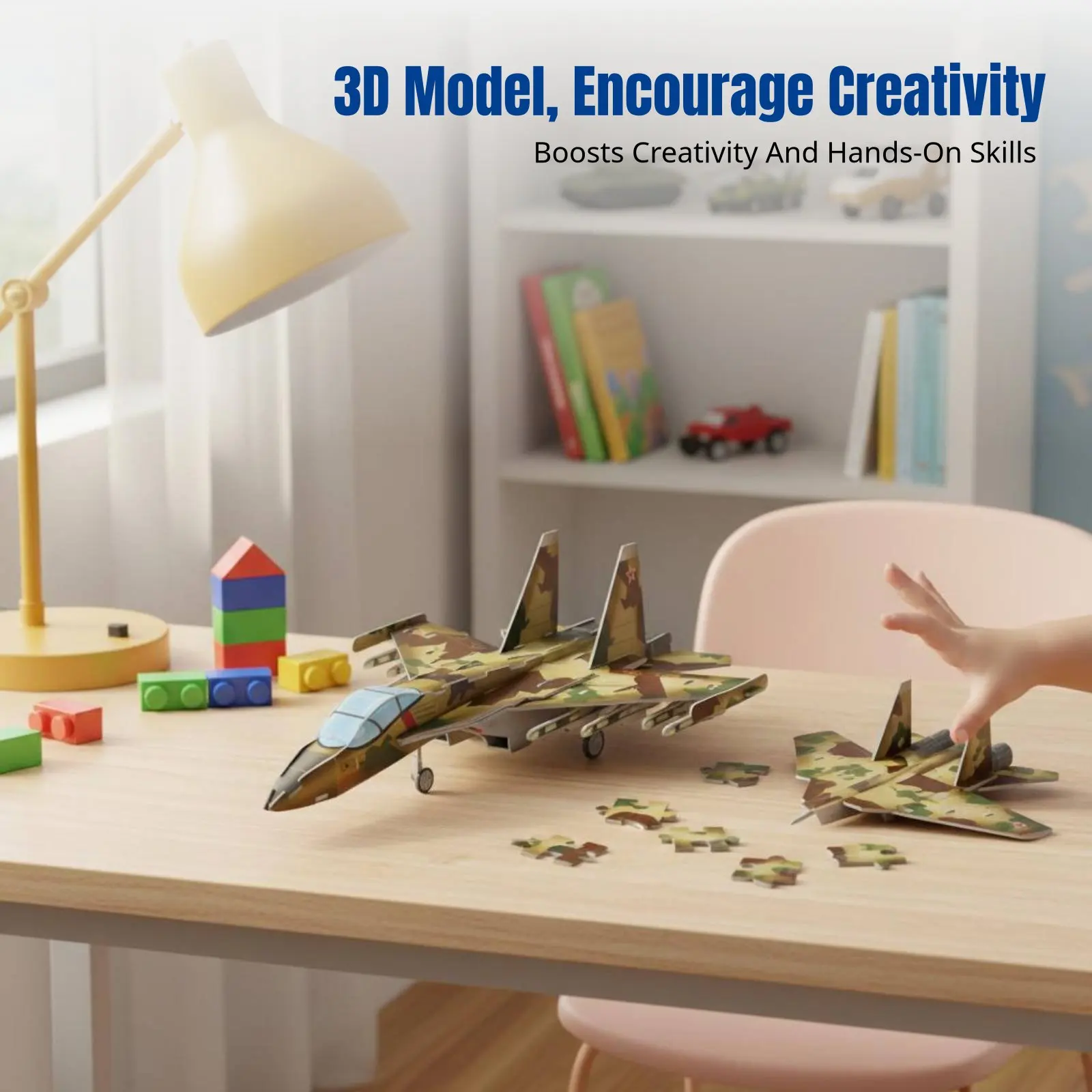 DIY 3D Military Aircraft Model Kit, Children's Fighter Jet, Helicopter, Stealth Model Toy
DIY 3D Military Aircraft Model Kit, Children's Fighter Jet, Helicopter, Stealth Model Toy