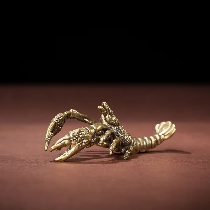 Lobster Miniature Statue Brass Animal Retro Decoration Lifelike Little Dragon Shrimp Toy Simulation Tea Pet Decoration
Lobster Miniature Statue Brass Animal Retro Decoration Lifelike Little Dragon Shrimp Toy Simulation Tea Pet Decoration