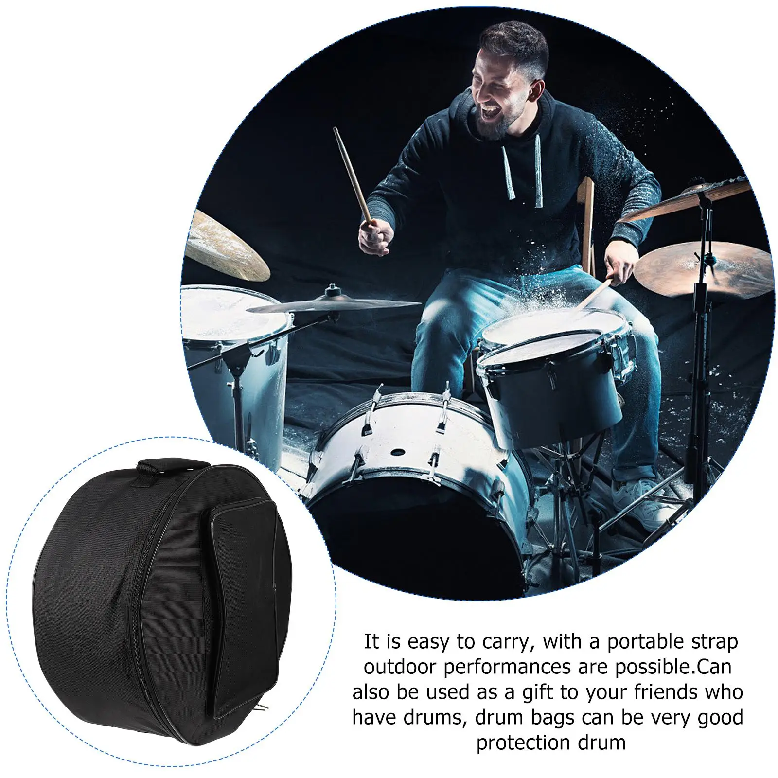 Cotton Trolley Bag Padded Snare Drum Case 13-14 Inch Durable Portable Drum Set Gig Accessory Musical Instrument Carry Bag
Cotton Trolley Bag Padded Snare Drum Case 13-14 Inch Durable Portable Drum Set Gig Accessory Musical Instrument Carry Bag