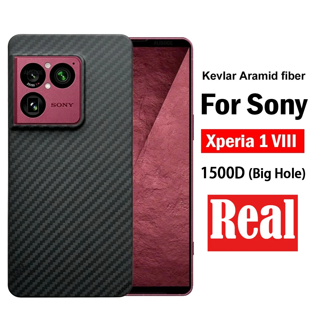 1500D Real Carbon Fiber Hard Aramid Fiber Kevlar Case for New Sony Xperia 1 VIII 2026 Ultra Thin Lightweight Shockproof Cover
1500D Real Carbon Fiber Hard Aramid Fiber Kevlar Case for New Sony Xperia 1 VIII 2026 Ultra Thin Lightweight Shockproof Cover