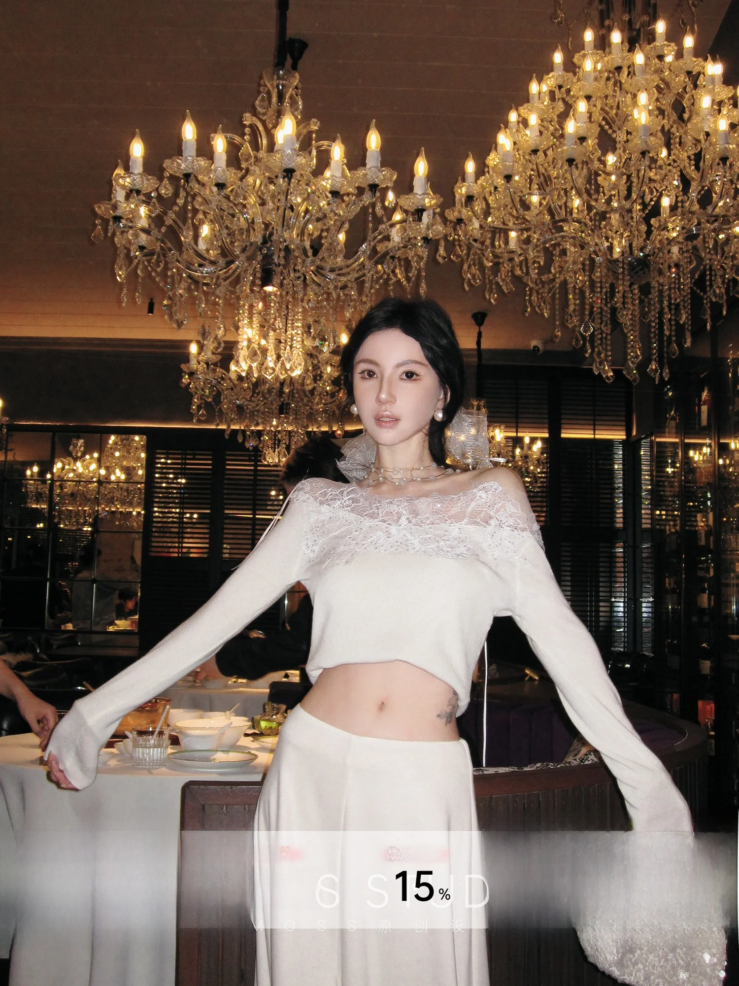 Moss Studio Rose Garden Heavyweight Lace Knitted Wool Women's Base Layer Top French Sle Soft Long Sve Breathable Skin-fr...
Moss Studio Rose Garden Heavyweight Lace Knitted Wool Women's Base Layer Top French Sle Soft Long Sve Breathable Skin-fr...