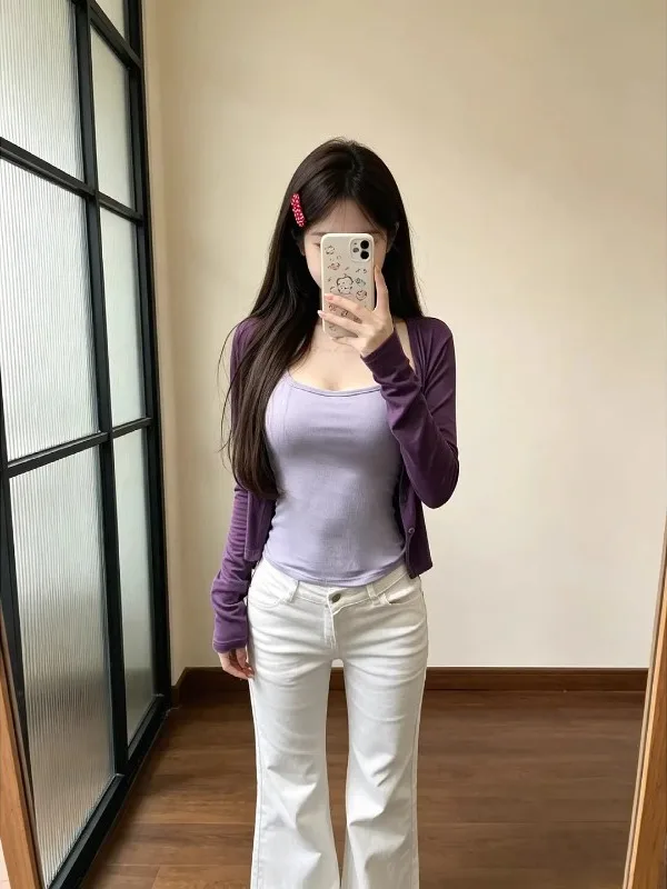 Large Size Women's Fashionable Summer New Style Sun Protection Cardigan Two-Piece Set Atmosphere Top Outerwear with Strap Vest
Large Size Women's Fashionable Summer New Style Sun Protection Cardigan Two-Piece Set Atmosphere Top Outerwear with Strap Vest
