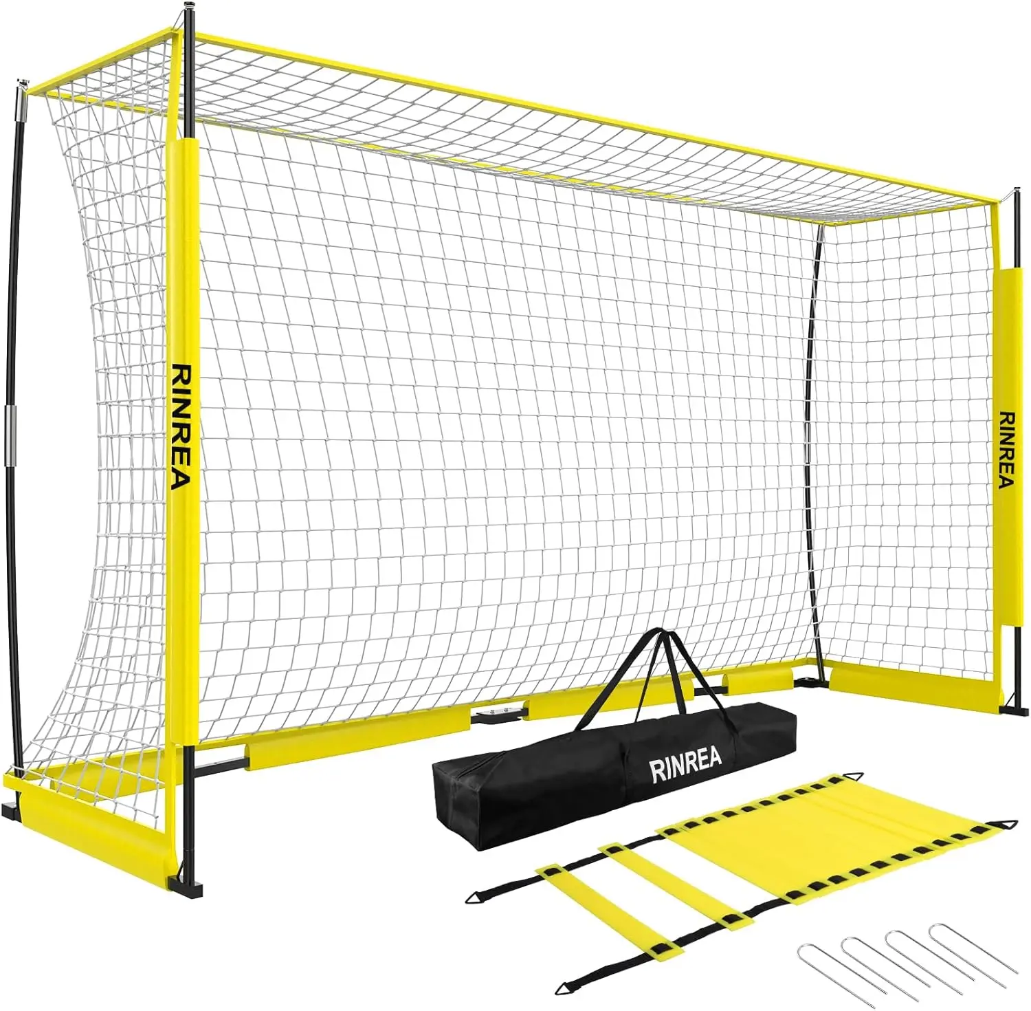 Portable Soccer Goal, Collapsible Soccer Net with Metal Base, Quick Setup Training Equipment with Carry Bag, Agility Ladder, Ground Nails
Portable Soccer Goal, Collapsible Soccer Net with Metal Base, Quick Setup Training Equipment with Carry Bag, Agility Ladder, Ground Nails