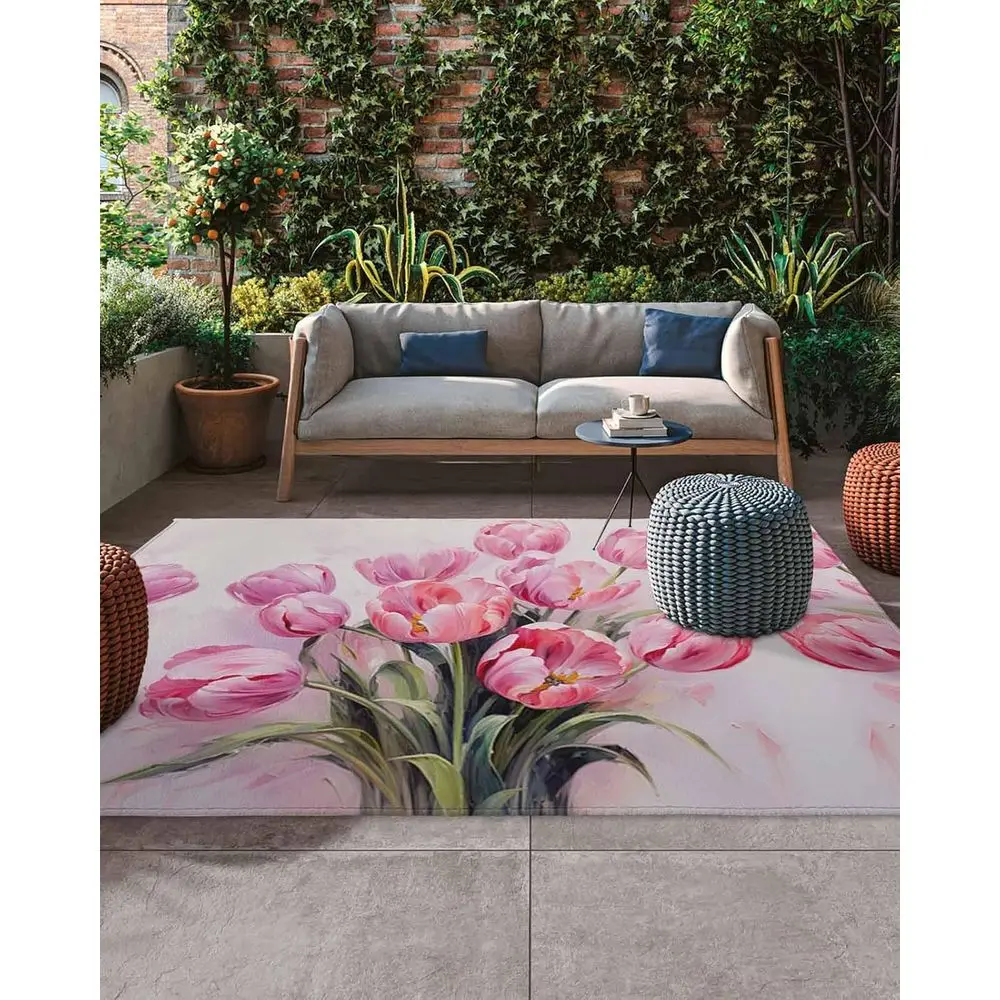 5x8 футов розовый тюльпан акварельный уличный коврик - цветочный лист, картина маслом для патио, террасы и крыльца
5x8 футов розовый тюльпан акварельный уличный коврик - цветочный лист, картина маслом для патио, террасы и крыльца