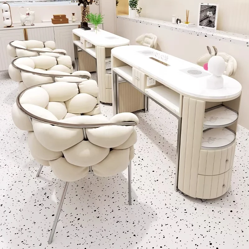 Italian Stainless Steel Manicure Table Nordic Cream Style Storage Double-layer Manicure Dressing Table Salon Furniture mesa FYNT
Italian Stainless Steel Manicure Table Nordic Cream Style Storage Double-layer Manicure Dressing Table Salon Furniture mesa FYNT