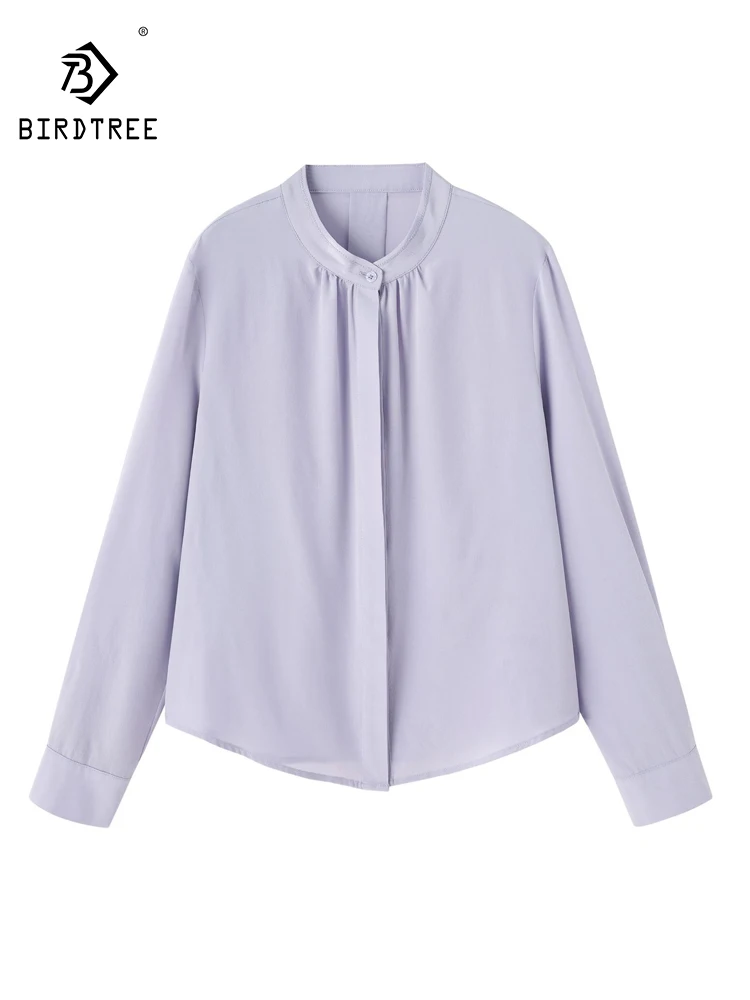 BirdTree-100%Real Silk Double Crepe Elegant Shirt, Stand Long Sleeve, Women Occupation Commute Thin Blouse, 2025 Summer T64030CC
BirdTree-100%Real Silk Double Crepe Elegant Shirt, Stand Long Sleeve, Women Occupation Commute Thin Blouse, 2025 Summer T64030CC