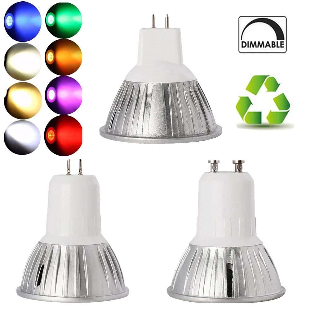Dimmable 3W LED Spotlight Bulb GU10 LED Energy Saving 110/220V Spot Light Vintage 12Volt Bulbs GU5.3 Brightest Downlight
Dimmable 3W LED Spotlight Bulb GU10 LED Energy Saving 110/220V Spot Light Vintage 12Volt Bulbs GU5.3 Brightest Downlight