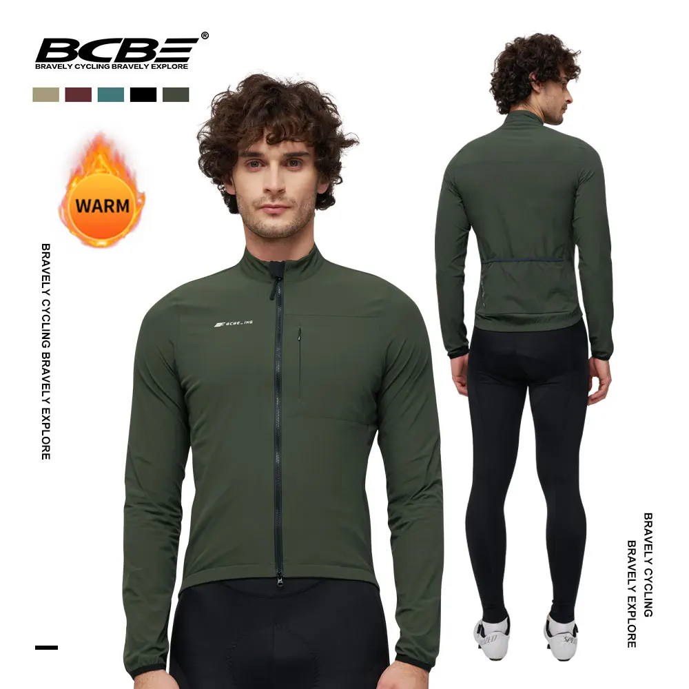 BCBE Men Winter Cycling Jacket Thermal Fleece Inside Cycling jacket Windproof Waterproof Warm Bicycle Jersey With Chest Pocket
BCBE Men Winter Cycling Jacket Thermal Fleece Inside Cycling jacket Windproof Waterproof Warm Bicycle Jersey With Chest Pocket
