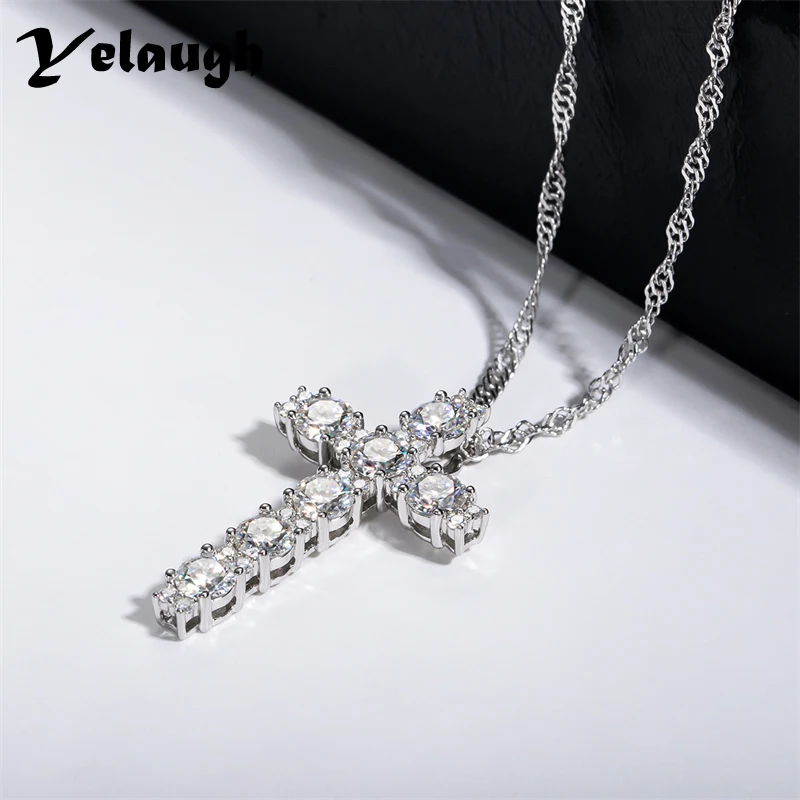 Yelaugh 2.1cttw 4MM D Color Moissanite Cross Pendant Necklace 925 Sterling Silver 18K Gold Plated Cross 40+2+3CM Chain Necklace
Yelaugh 2.1cttw 4MM D Color Moissanite Cross Pendant Necklace 925 Sterling Silver 18K Gold Plated Cross 40+2+3CM Chain Necklace