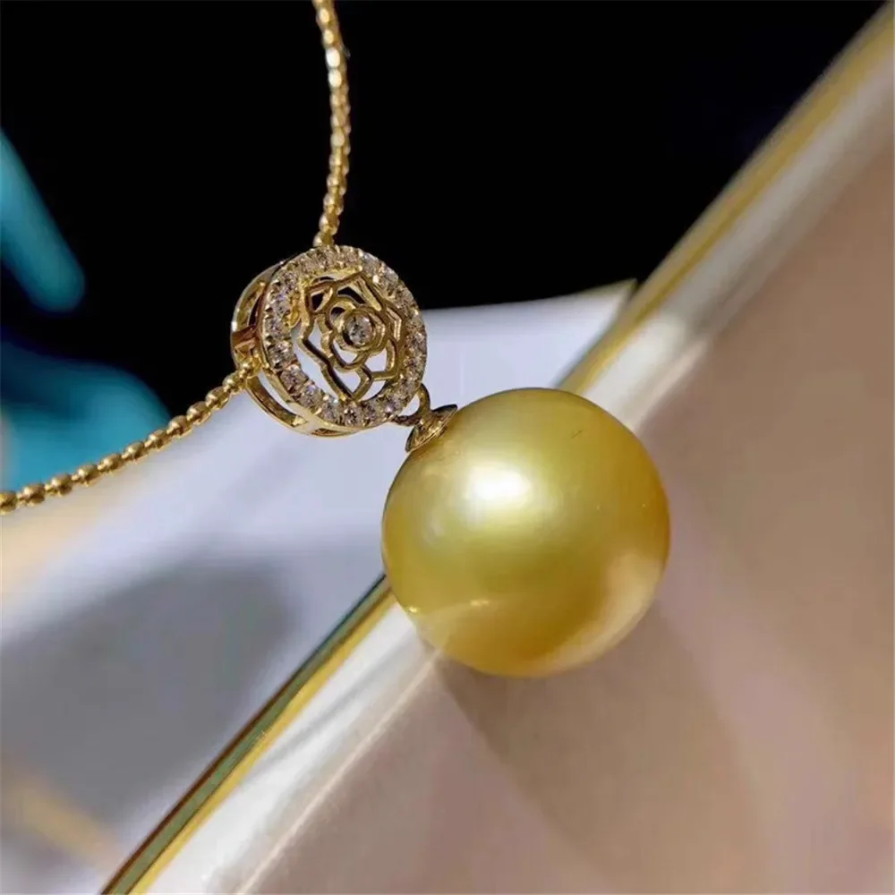 DIY Pearl Accessories G18K Yellow Gold Pendant Empty Tray Fashion Pearl Necklace Pendant Empty Holder Fit 9-12mm Round G155
DIY Pearl Accessories G18K Yellow Gold Pendant Empty Tray Fashion Pearl Necklace Pendant Empty Holder Fit 9-12mm Round G155
