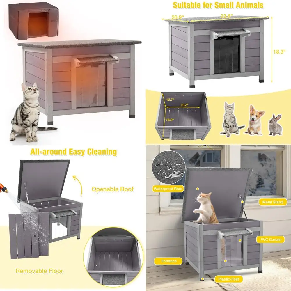 Изолированное устойчивое к атмосферным воздействиям прикрытие для кошек на открытом воздухе для ферлов - Зимняя одежда для котят с изолированной подкладкой
Изолированное устойчивое к атмосферным воздействиям прикрытие для кошек на открытом воздухе для ферлов - Зимняя одежда для котят с изолированной подкладкой