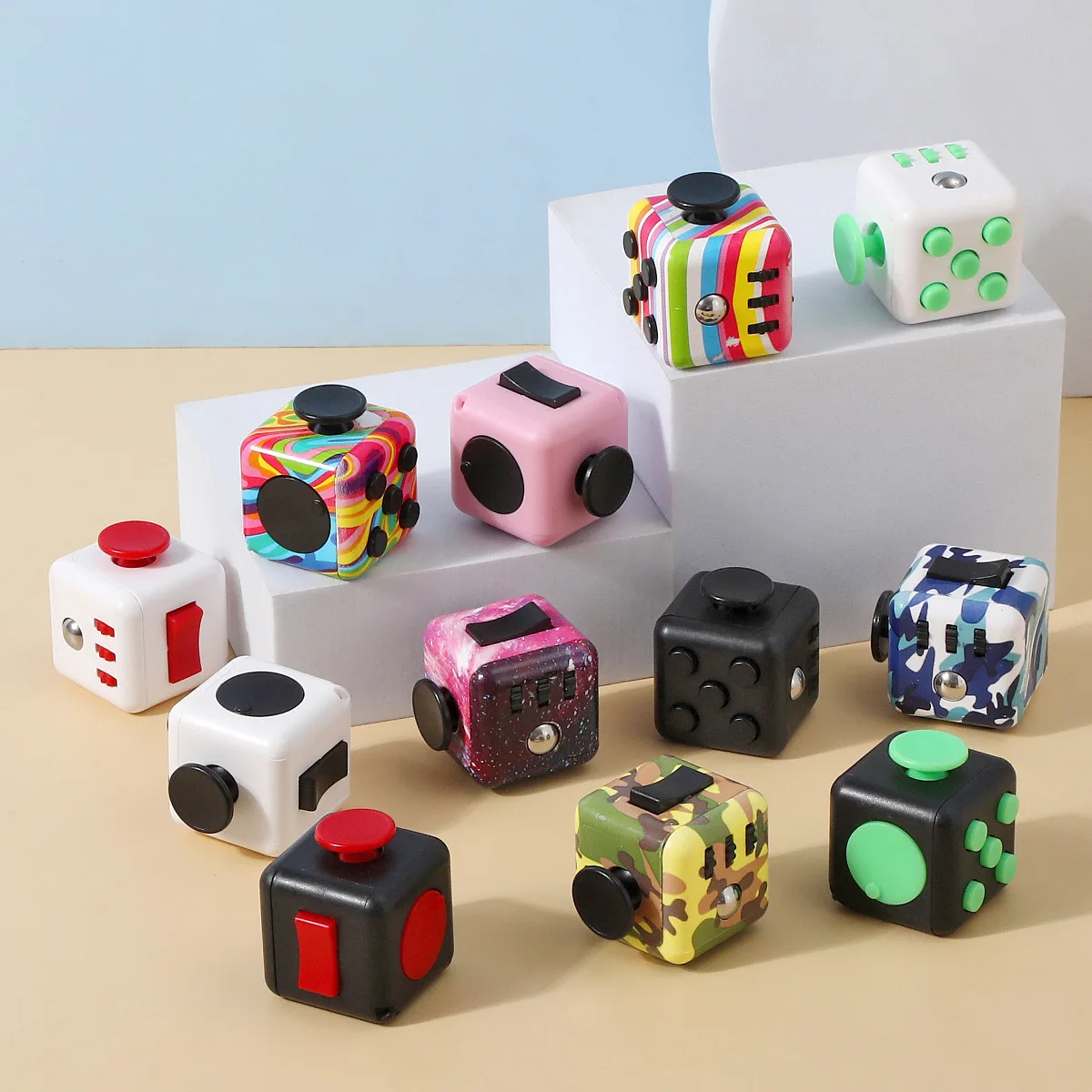 ADHD Autism Mini Decompression Anti Stress Relief Magic Finger Dice Fidget Cube Sensory Toys Kids Adults Decompression Vent Set
ADHD Autism Mini Decompression Anti Stress Relief Magic Finger Dice Fidget Cube Sensory Toys Kids Adults Decompression Vent Set