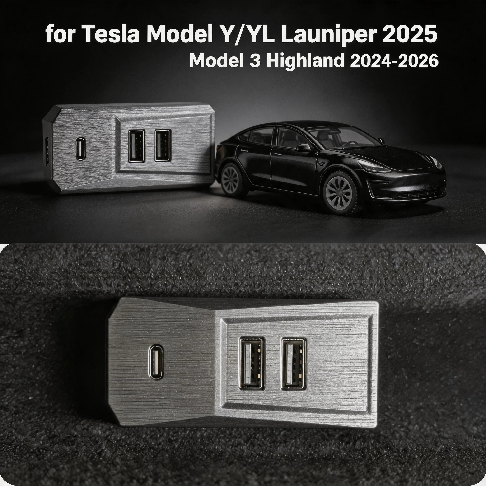Compact Hidden Design Glovebox USB Hub For Tesla Model YL Y Juniper Launch Model 3 Highland Type-C Splitter Docking Station
Compact Hidden Design Glovebox USB Hub For Tesla Model YL Y Juniper Launch Model 3 Highland Type-C Splitter Docking Station