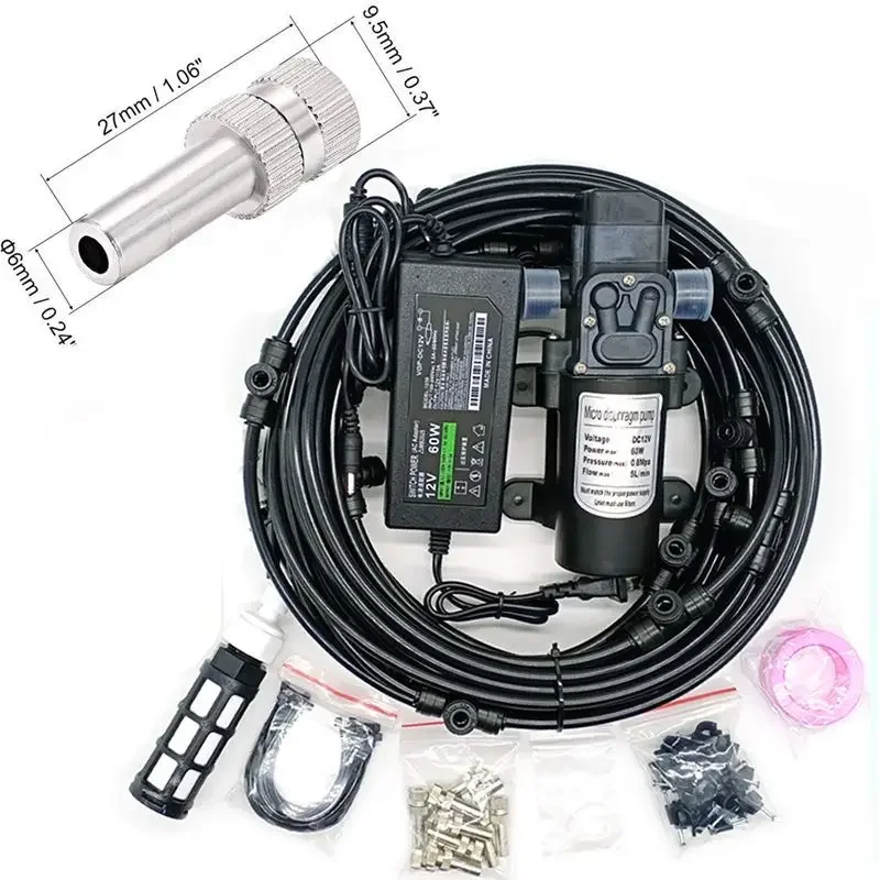 Электрический мембранный насос 12 В, 6 м-18 м, система удаления пыли с распылителем, противотуманные насадки, распыление низкого давления, увлажнение, охлаждение, полив S350
Электрический мембранный насос 12 В, 6 м-18 м, система удаления пыли с распылителем, противотуманные насадки, распыление низкого давления, увлажнение, охлаждение, полив S350