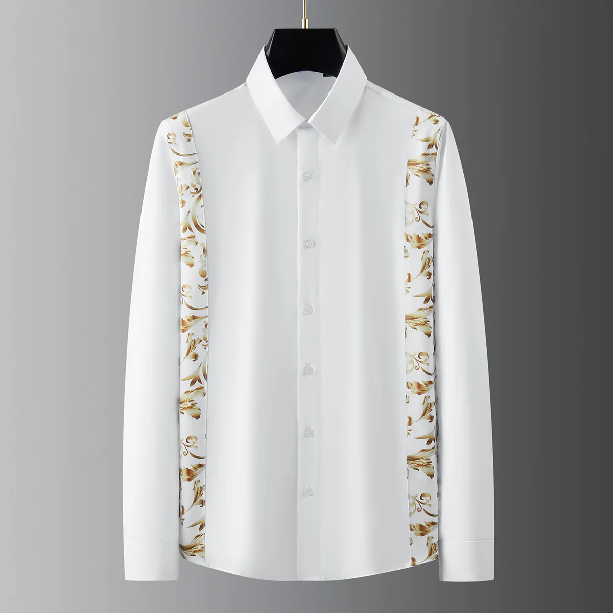 European and American spring trendy palace pattern patchwork men's long sleeved shirt casual men's clothing
European and American spring trendy palace pattern patchwork men's long sleeved shirt casual men's clothing