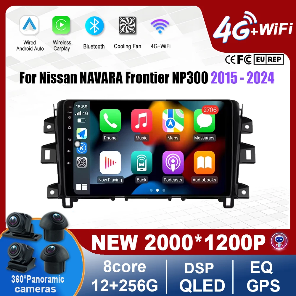 10" For Nissan NAVARA Frontier NP300 2015 - 2024 QLED screen Android Auto Car Radio Multimedia Video Player BT GPS Navigation
10" For Nissan NAVARA Frontier NP300 2015 - 2024 QLED screen Android Auto Car Radio Multimedia Video Player BT GPS Navigation